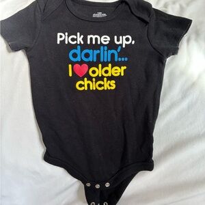 Black Graphic Kids One Piece